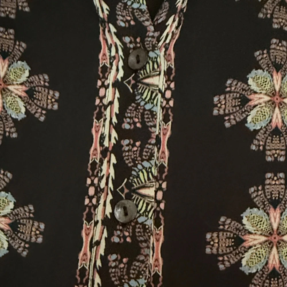 Hale Bob Black and Purple Floral Blouse - Picture 11 of 12